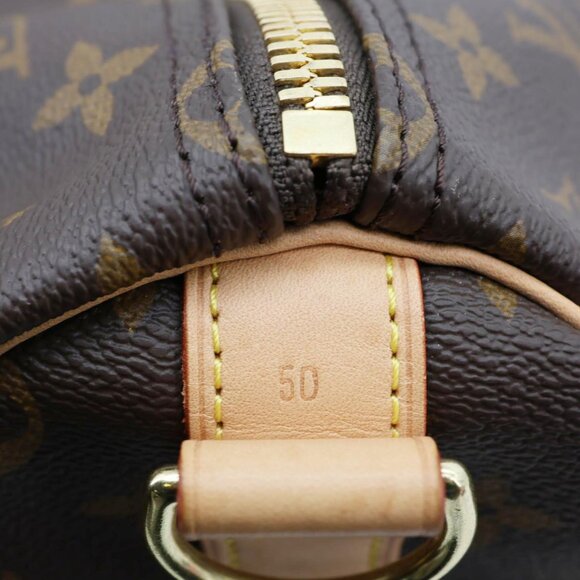Louis Vuitton Keepall 50 Bandouliere Monogram Canvas Travel Bag Brown - Picture 14 of 14